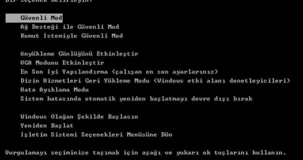 işletim sistemi hatası